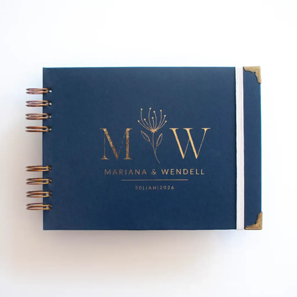 Livro para Fotos e Mensagens de Casamento – Lóris Marinho