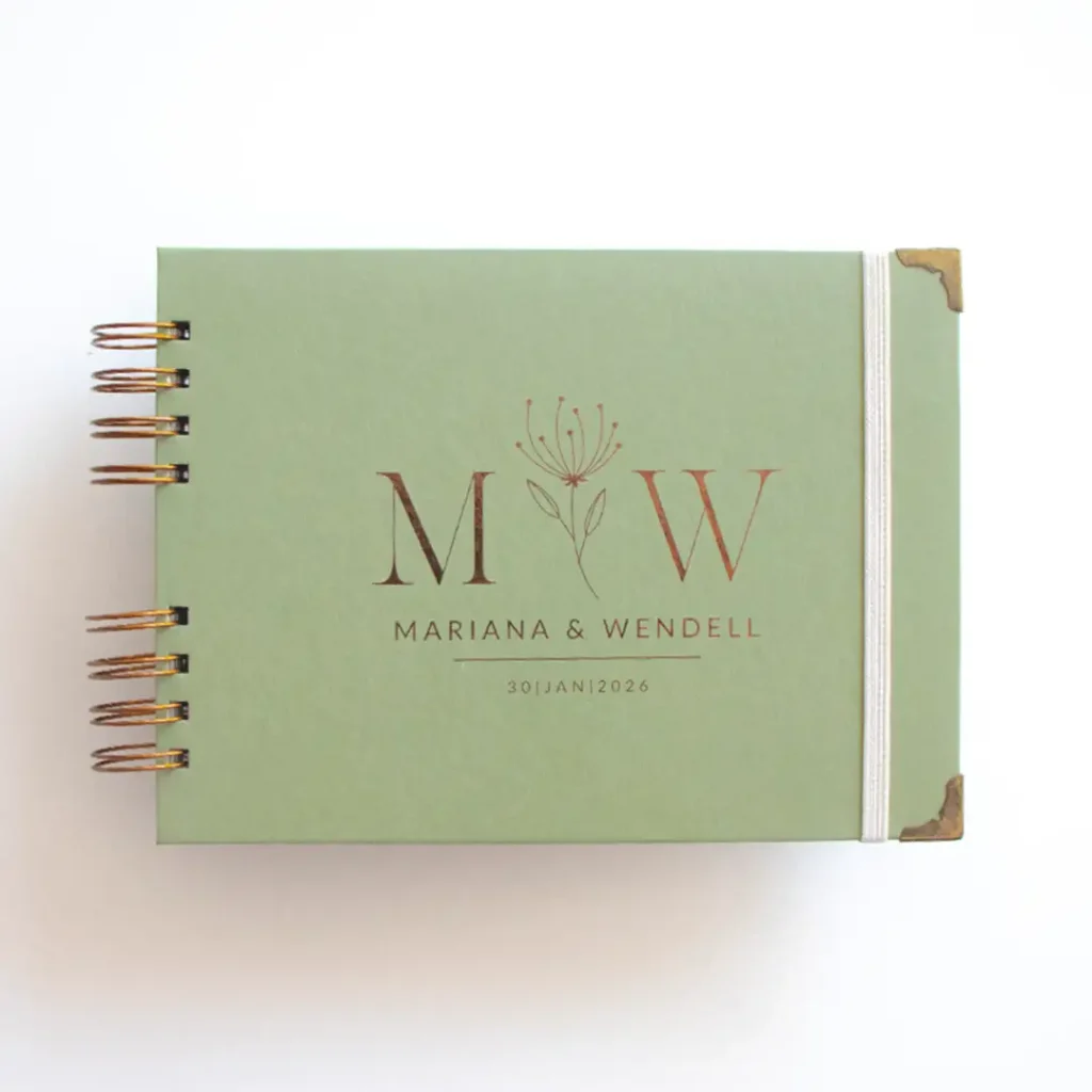 Livro para Fotos e Mensagens de Casamento – Lóris Oliva