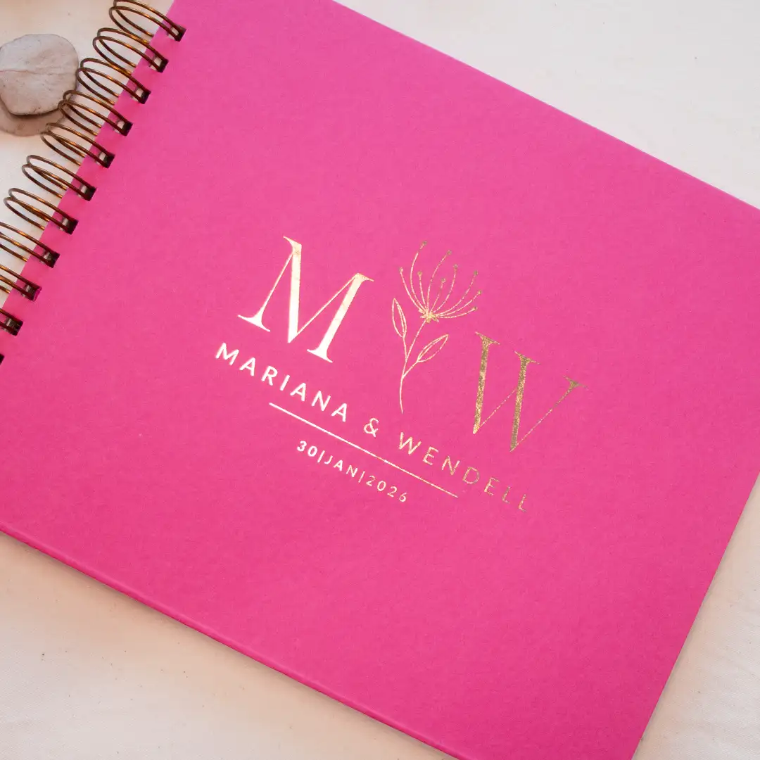 Saurá Fúcsia - p250215-1634 - 1080x1080 3 Livro para Fotos e Mensagens de Casamento - Saurá Fúcsia
