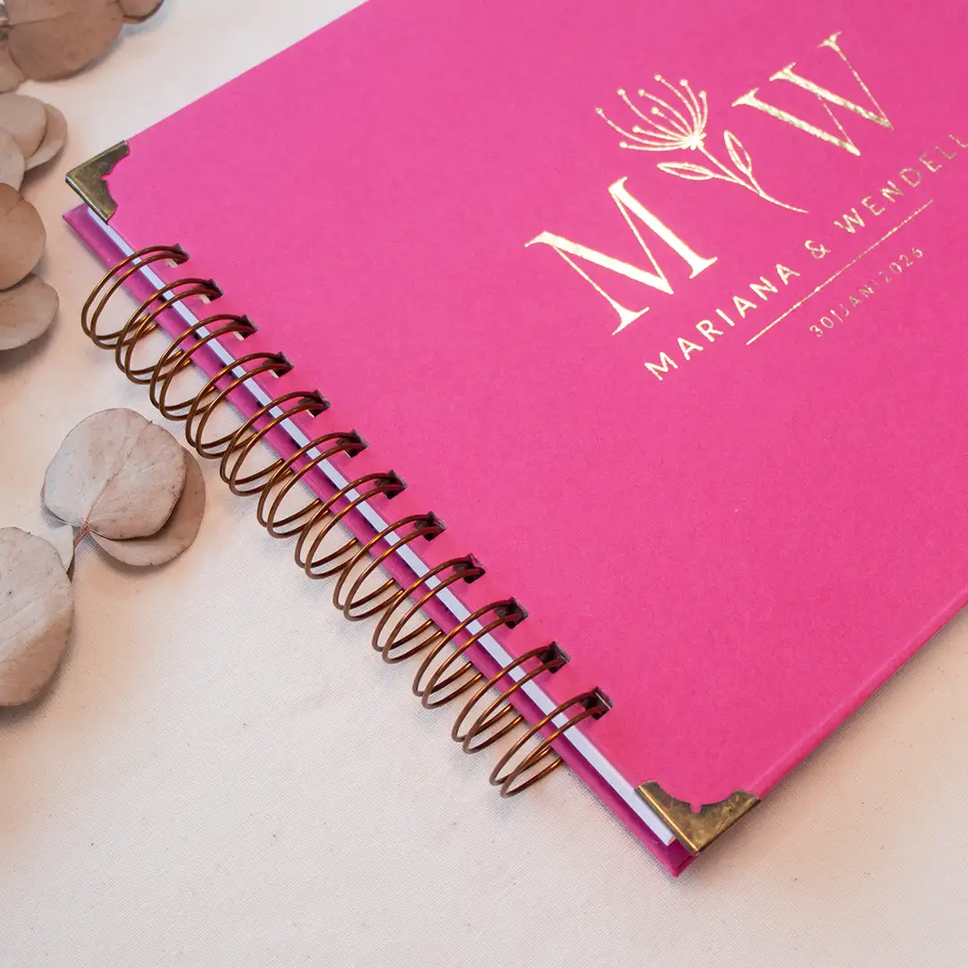 Saurá Fúcsia - p250215-1634 - 1080x1080 6 Livro para Fotos e Mensagens de Casamento - Saurá Fúcsia