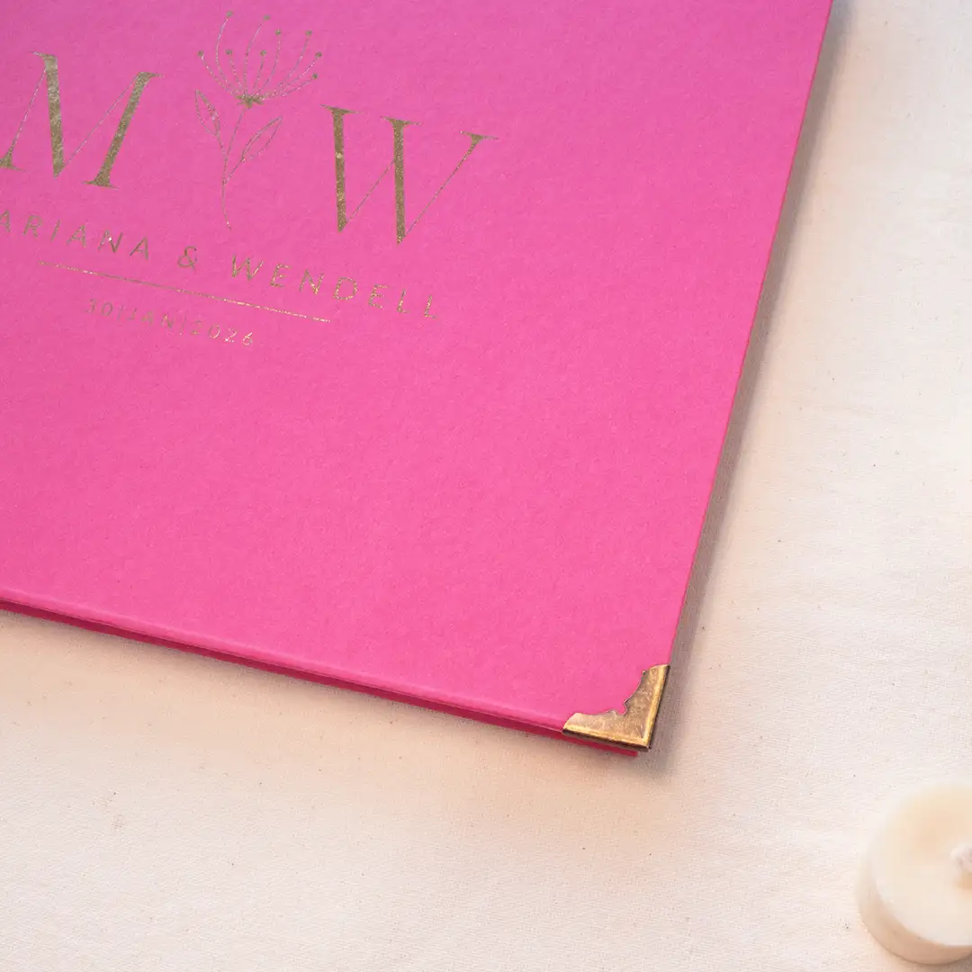 Saurá Fúcsia - p250215-1634 - 1080x1080 7 Livro para Fotos e Mensagens de Casamento - Saurá Fúcsia