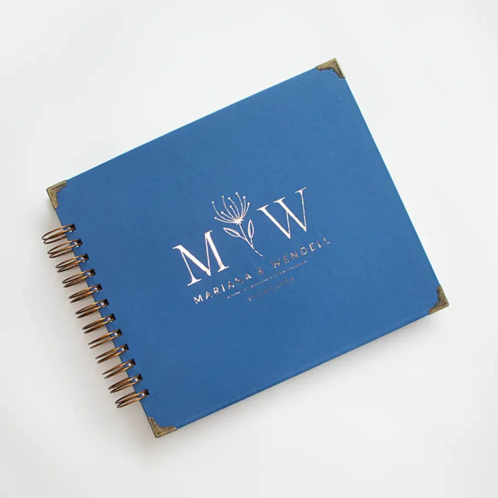 Livro para Fotos e Mensagens de Casamento - Saurá Lazuli