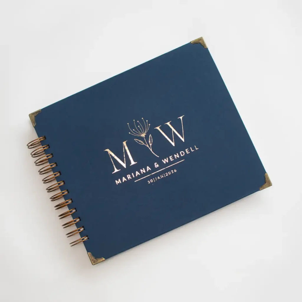 Livro para Fotos e Mensagens de Casamento - Saurá Marinho